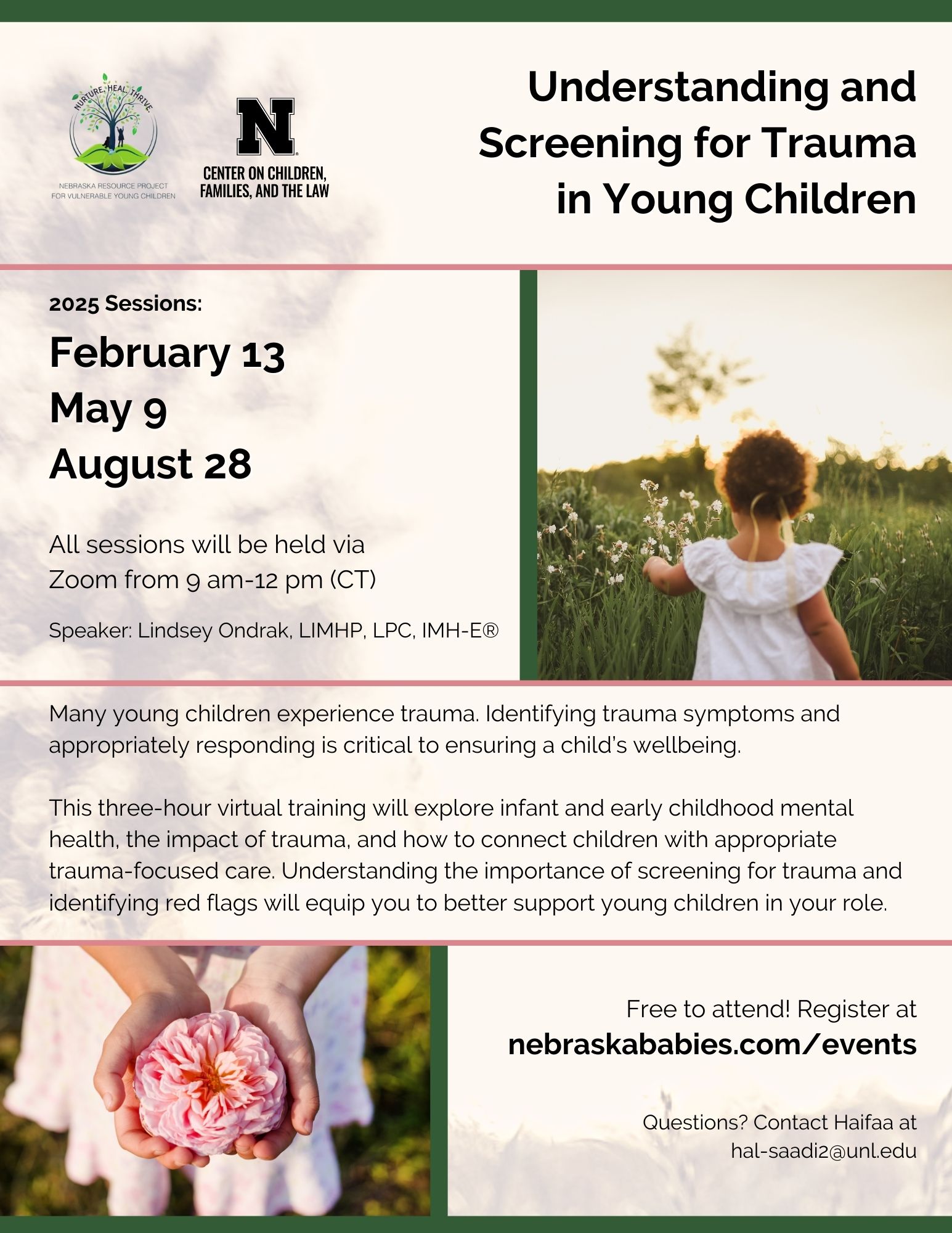 Understanding and Screening for Trauma in Young Children Aug. 2025