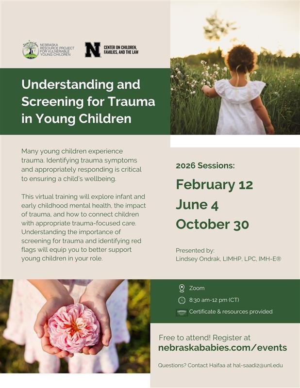 Understanding and Screening for Trauma in Young Children - Oct. 2026 ...