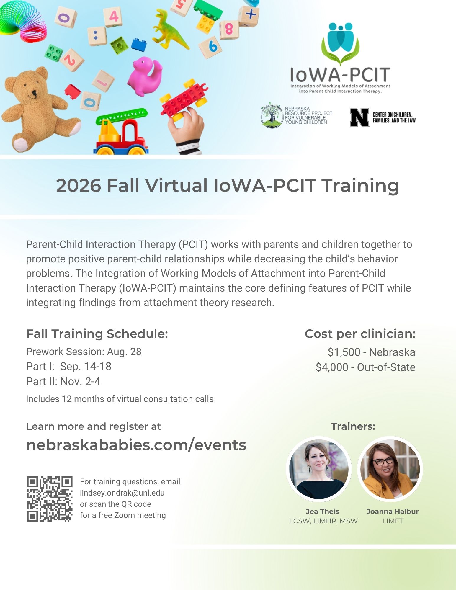 Pcit Training 2026 Fall IoWA-PCIT Training | Nebraska Resource Project for Vulnerable ...